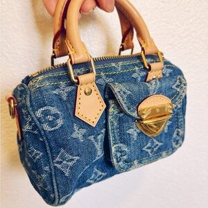 Louis Vuitton Denim Nano Speedy